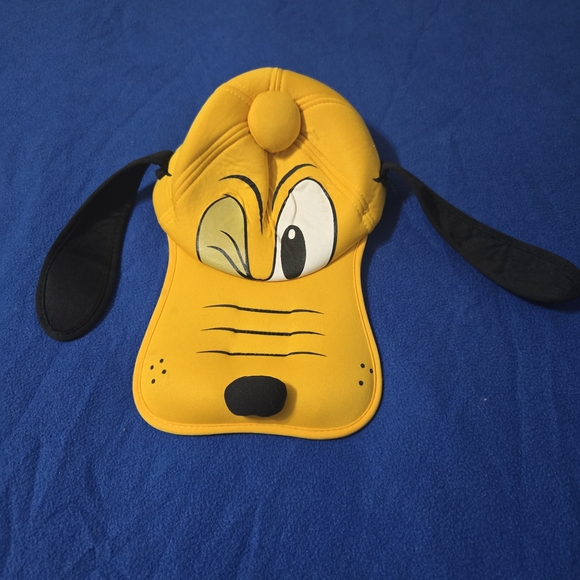 Disney Other - Disney Parks Pluto Baseball Hat Cap Foam Padded Face Adult One Size Vintage
